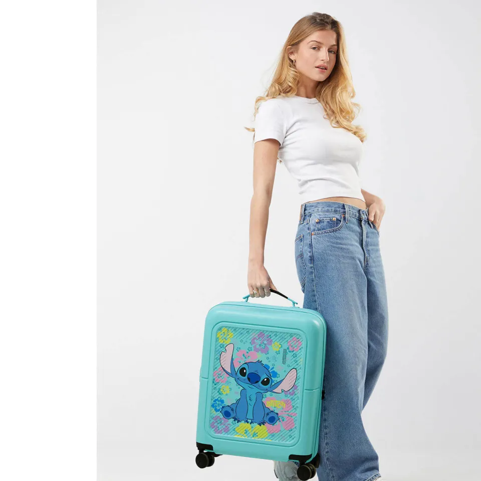 American Tourister Dashpop Disney Stitch Flower koffer turquoise, foto 6