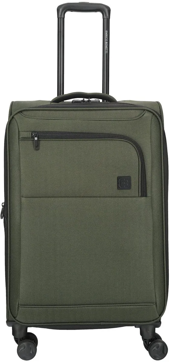 Enrico Benetti Oakville reiskoffer 65 cm olijfgroen