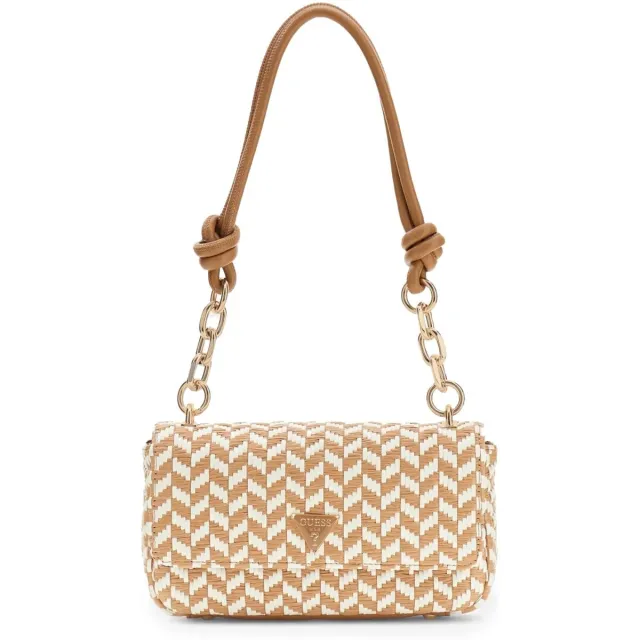 Guess Tessi flap schoudertas cognac Bruin