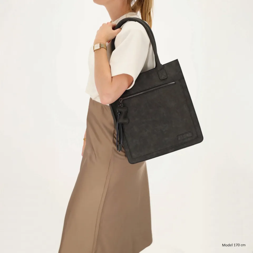Zebra Trends Rosalyn shopper zwart, foto 4