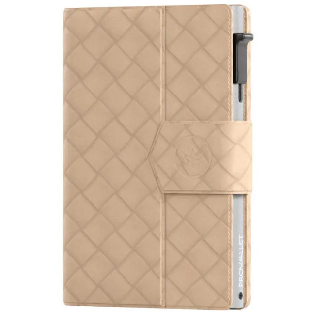 Portemonnee Prowallet Pasjeshouder Plus Woven Beige