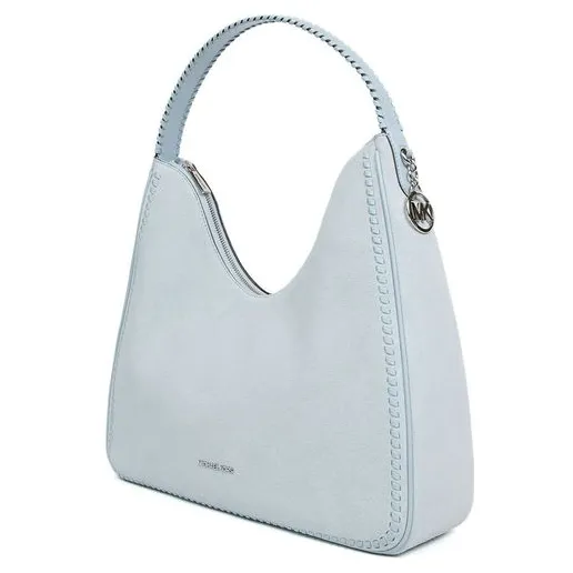 Michael Kors Nayla medium hobo schoudertas lichtblauw pale ocean, foto 2