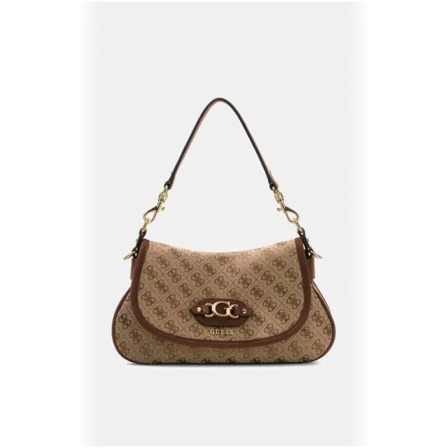 Guess Samantha Flap schoudertas bruin Beige