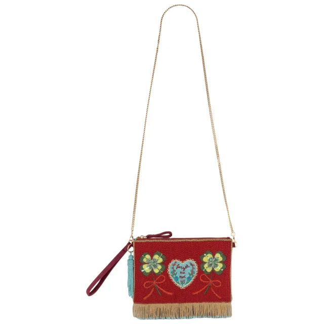 Oilily Forget Me Not crossbody tas rood Bordeauxrood