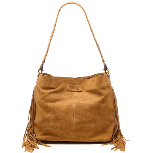 Chabo Bags Stormy Fringes schoudertas cognac