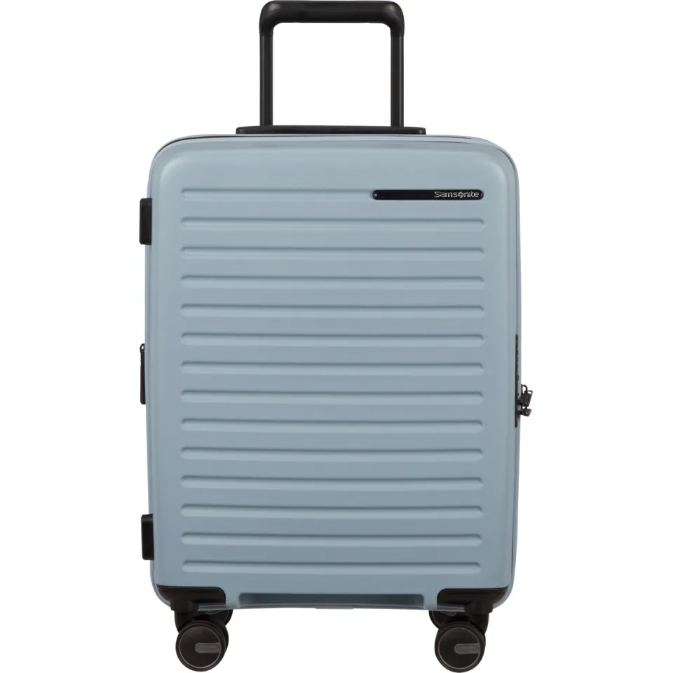 Samsonite Restackd spinner handbagagekoffer 55 cm fog blue