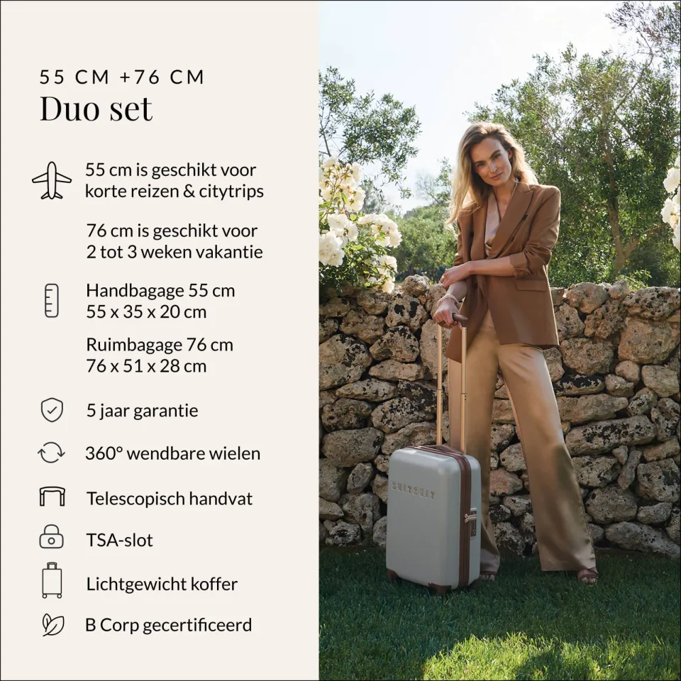 SUITSUIT Fab Seventies kofferset limestone, foto 3