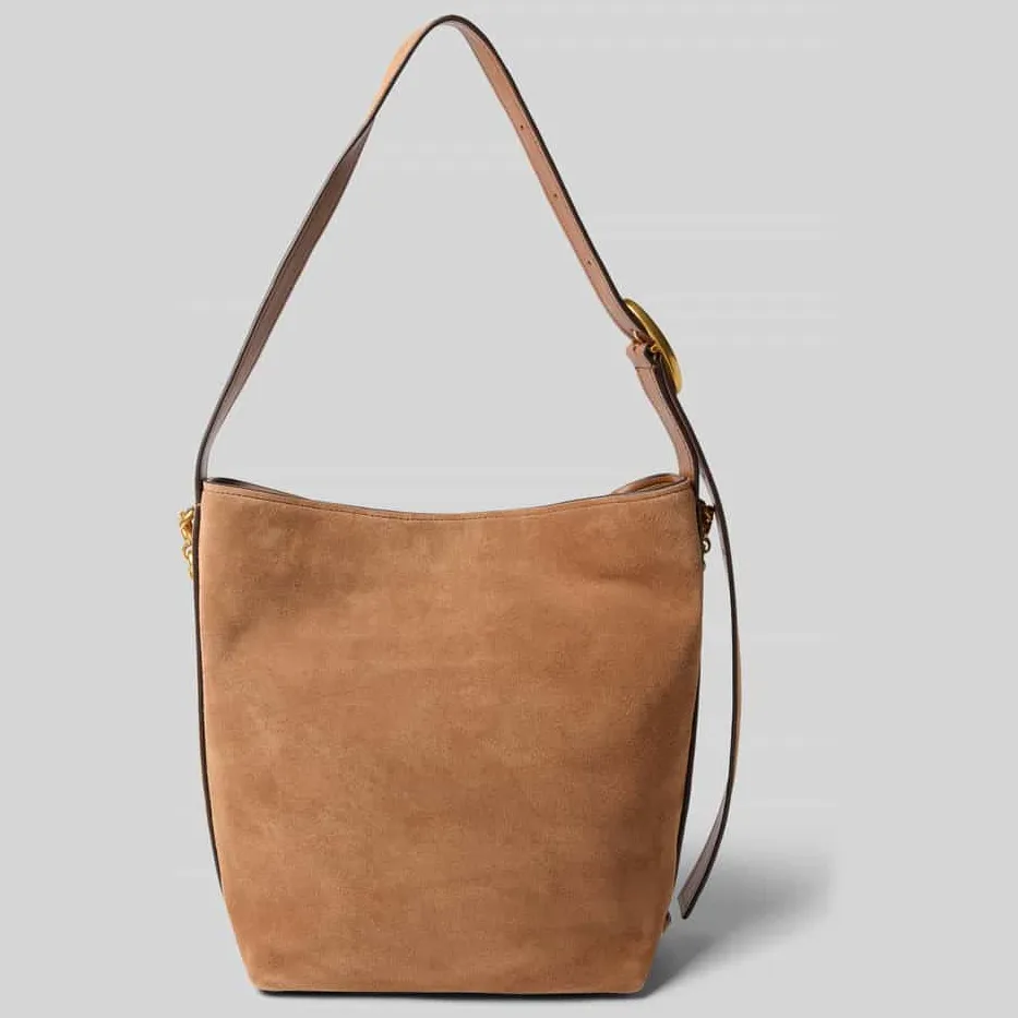 MICHAEL Michael Kors Handtas in leer met labelapplicatie model 'NOLITA' beige, foto 3