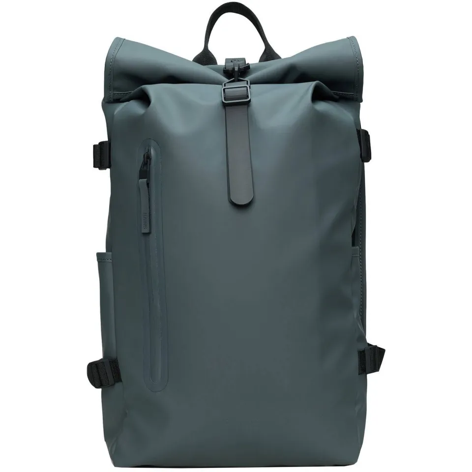 Rains Rolltop Rucksack rugzak donkergrijs