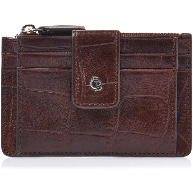 Castelijn & Beerens mini wallet pasjeshouder croco mocca, foto 2