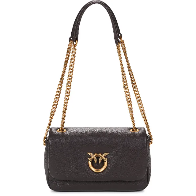 Pinko Schoudertas Pinko CLICK SOFT HORIZONTAL CHAIN MN. BOTTALATO GRANDE Bruin