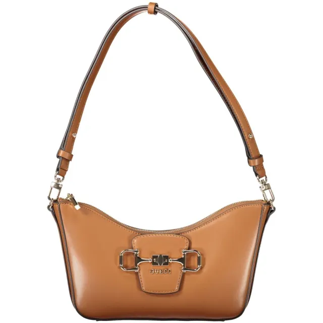 Guess Jeans Bruine Polyurethaan Dames Handtas Cognac