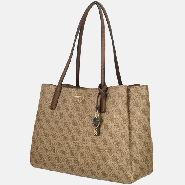 Guess Noelle II Tech Tote - Shopper 40 cm (latte logo/brown) Latte Logo / Brown