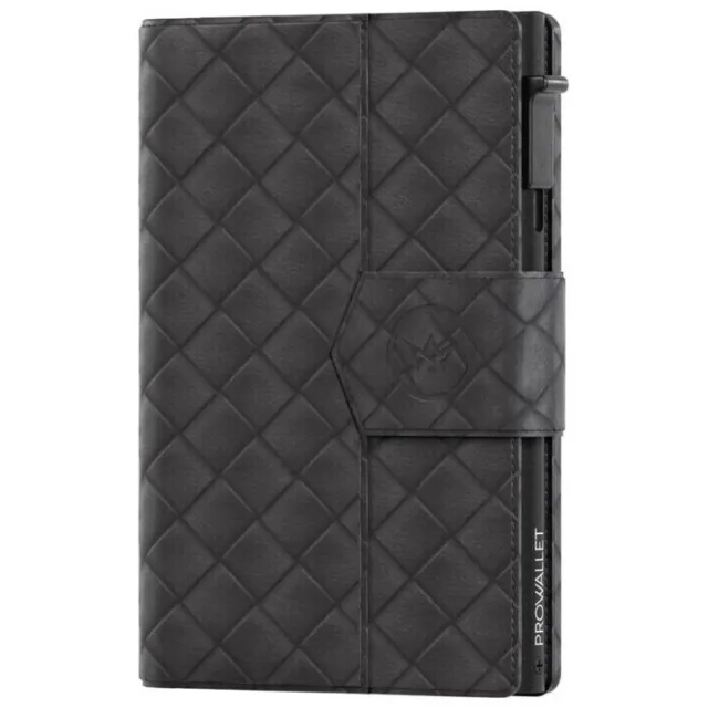 Prowallet Portemonnee Prowallet Pasjeshouder Plus Woven Zwart