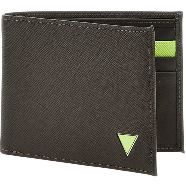 Guess Triangle portemonnee donkerbruin Zwart