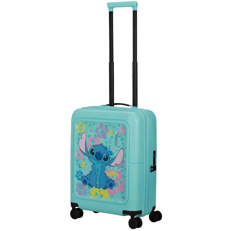American Tourister Dashpop Disney Stitch Flower koffer turquoise Blauw
