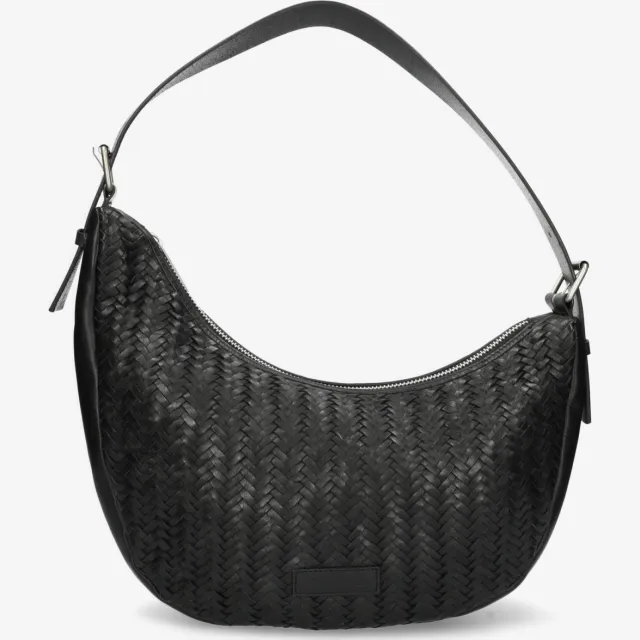 Shabbies Amsterdam Platanino Herringbone tas Zwart Black
