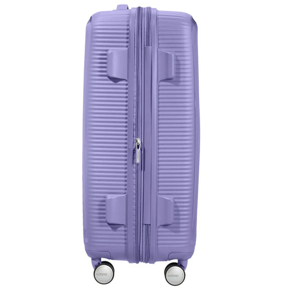 American Tourister Soundbox Spinner 77 reiskoffer lila, foto 4