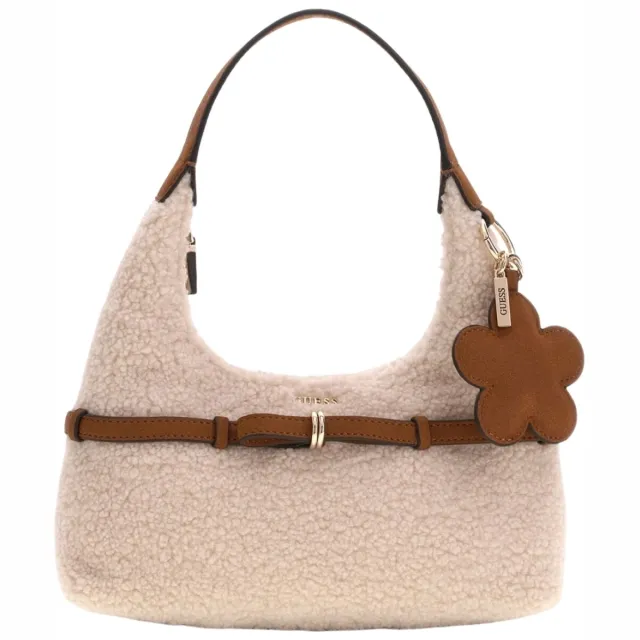 Guess Taylor Mini Hobo schoudertas crème Bruin