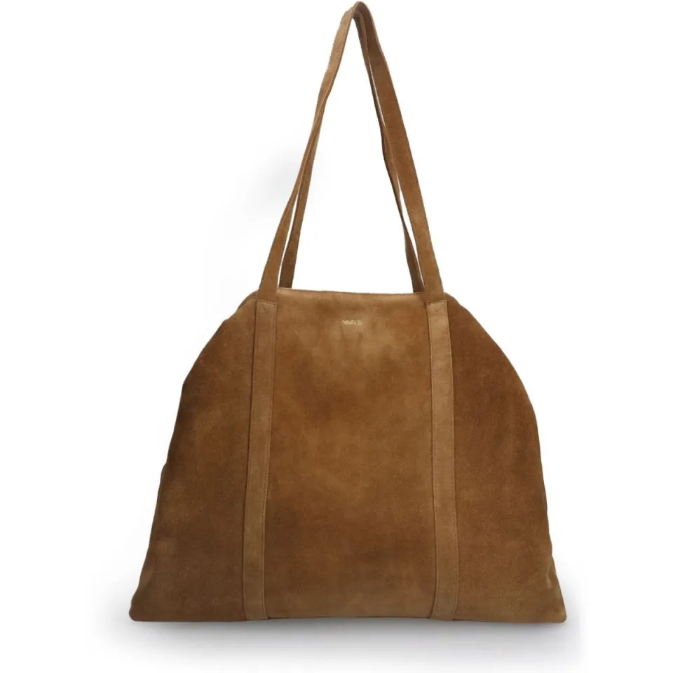 Manfield suède shopper cognac, foto 2