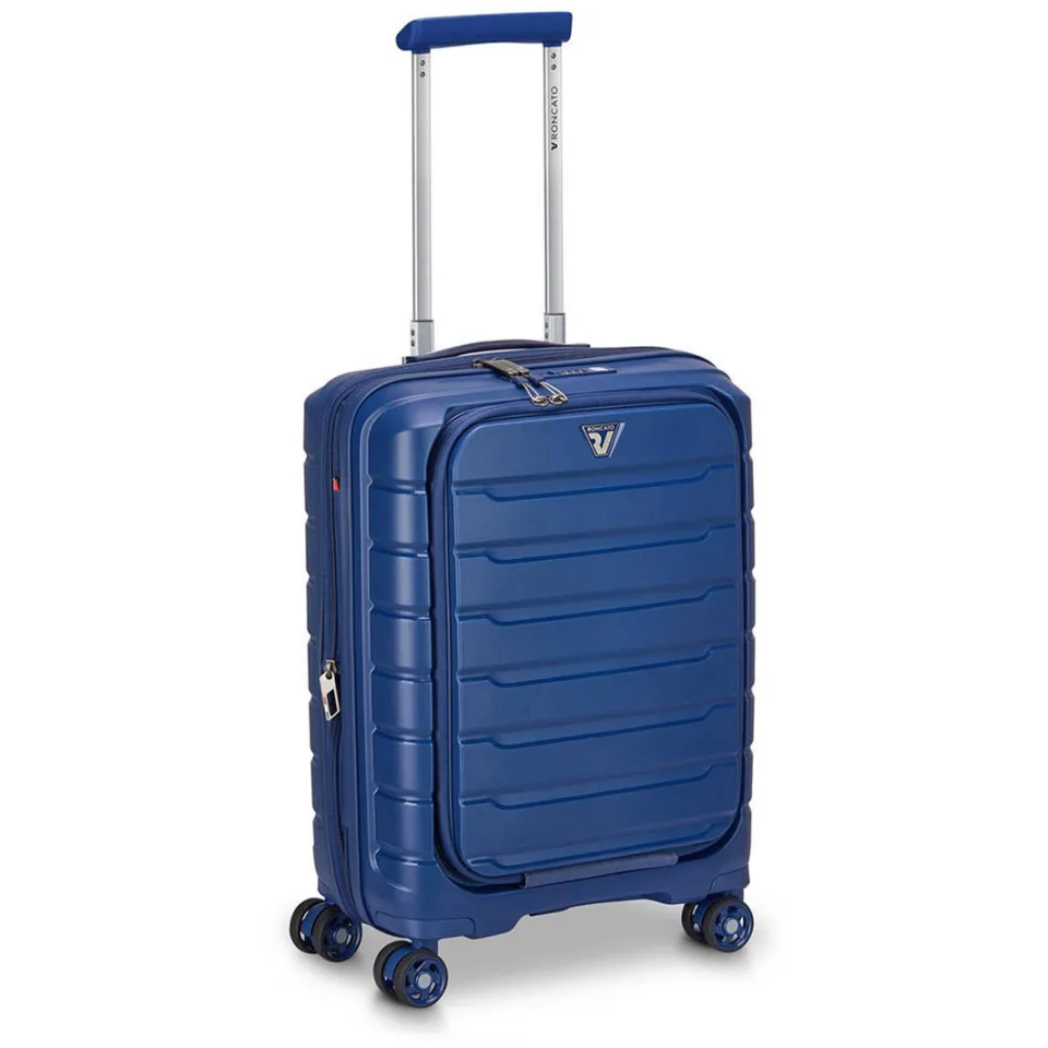 Roncato B-Flying koffer 55 cm blauw met voorvak, foto 4