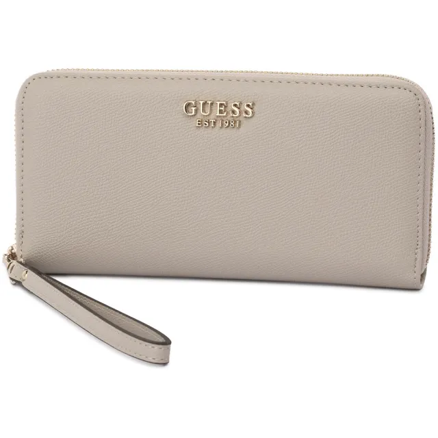 Guess Amorette ritsportemonnee taupe Bruin