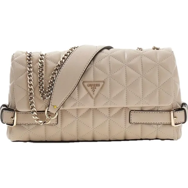 Guess Tas Guess Paisleigh Cnvrtble Xbo Beige