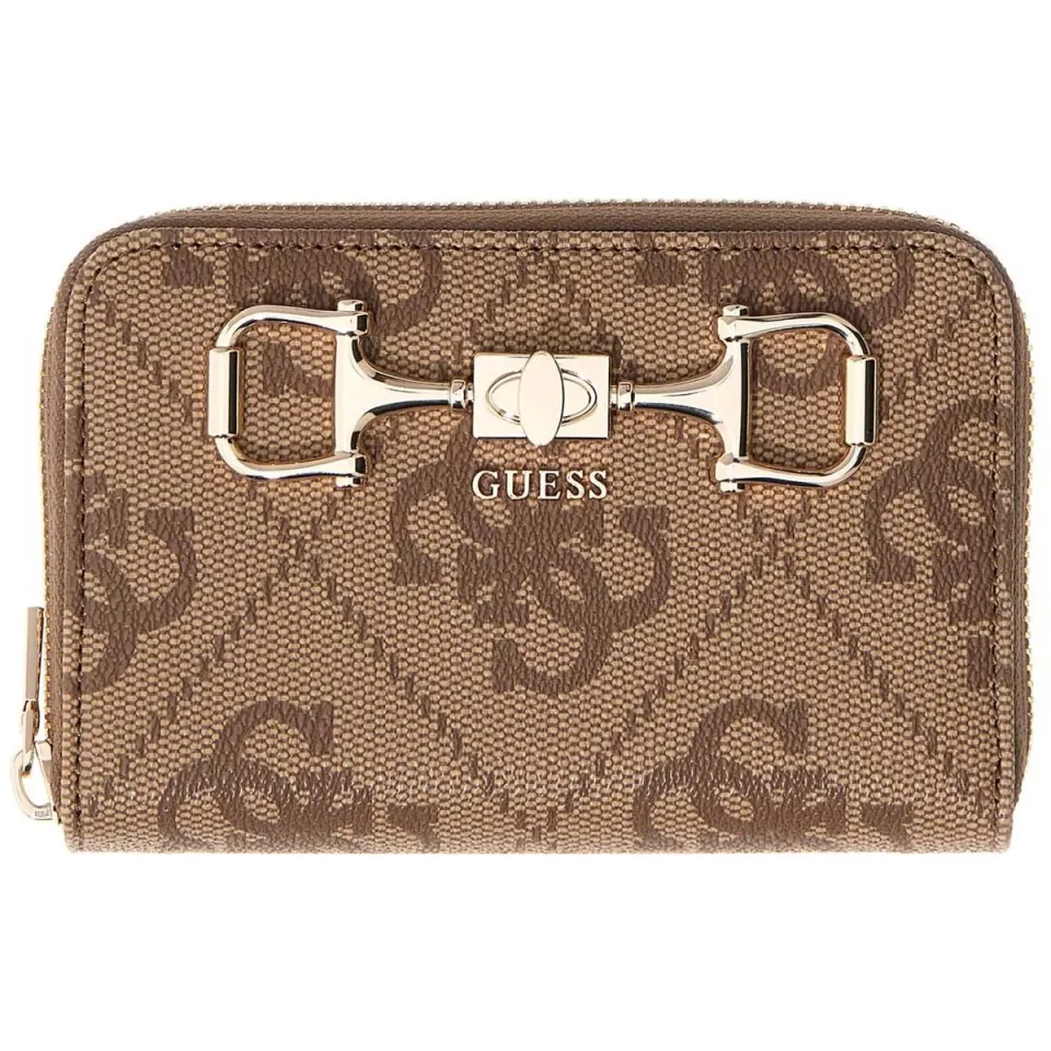 Portemonnee Guess Janie Logo Slg Med Zip Around beige, foto 2