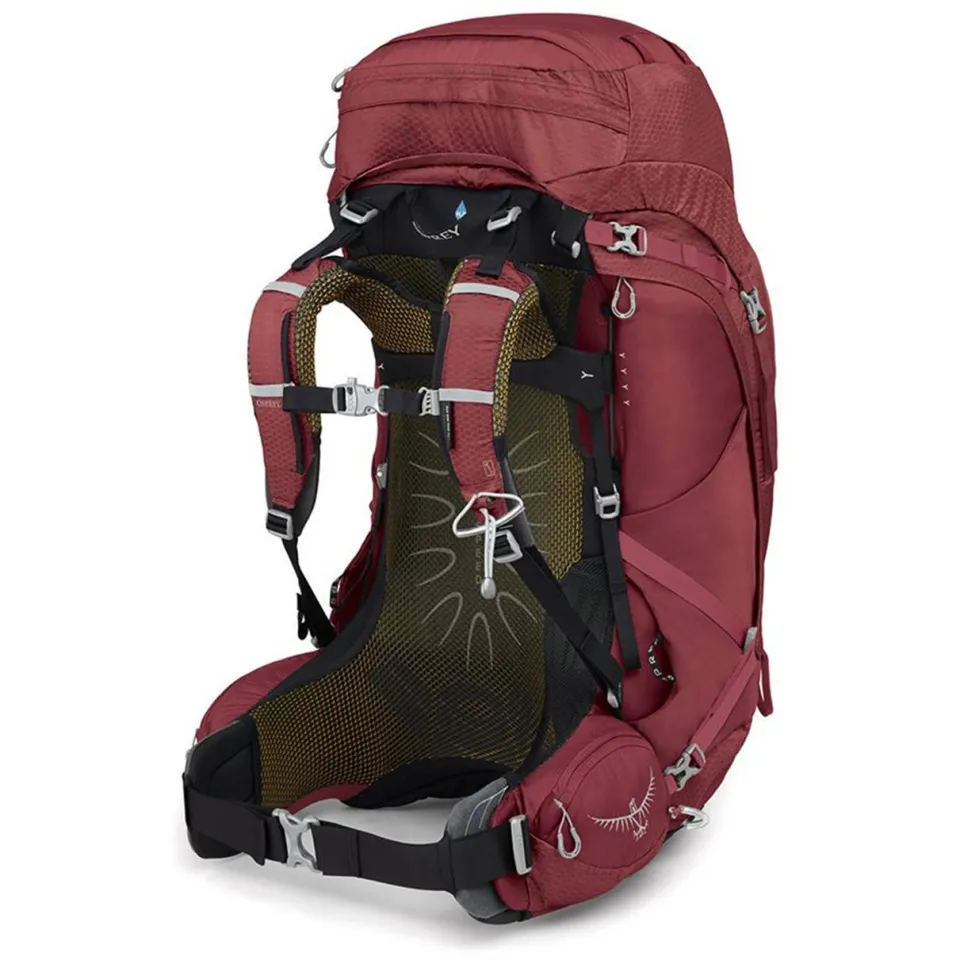 Osprey Aura AG 65 trekkingrugzak rood, foto 4