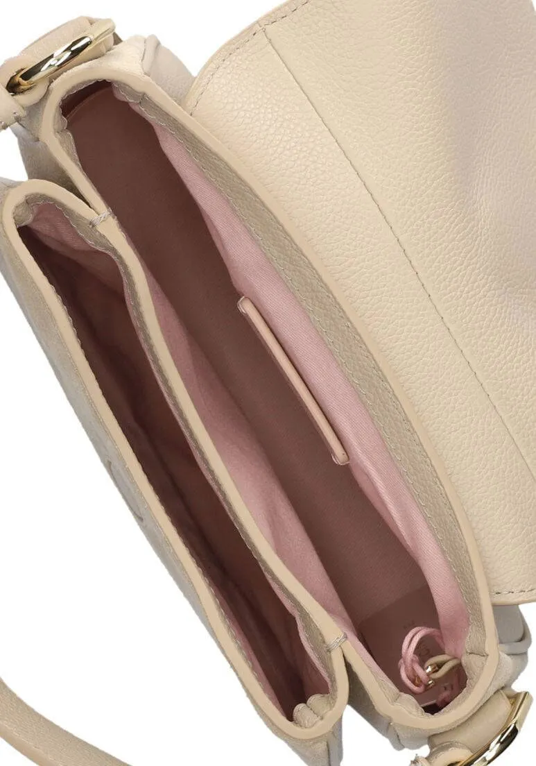 Coccinelle Mavery suède crossbodytas beige, foto 5