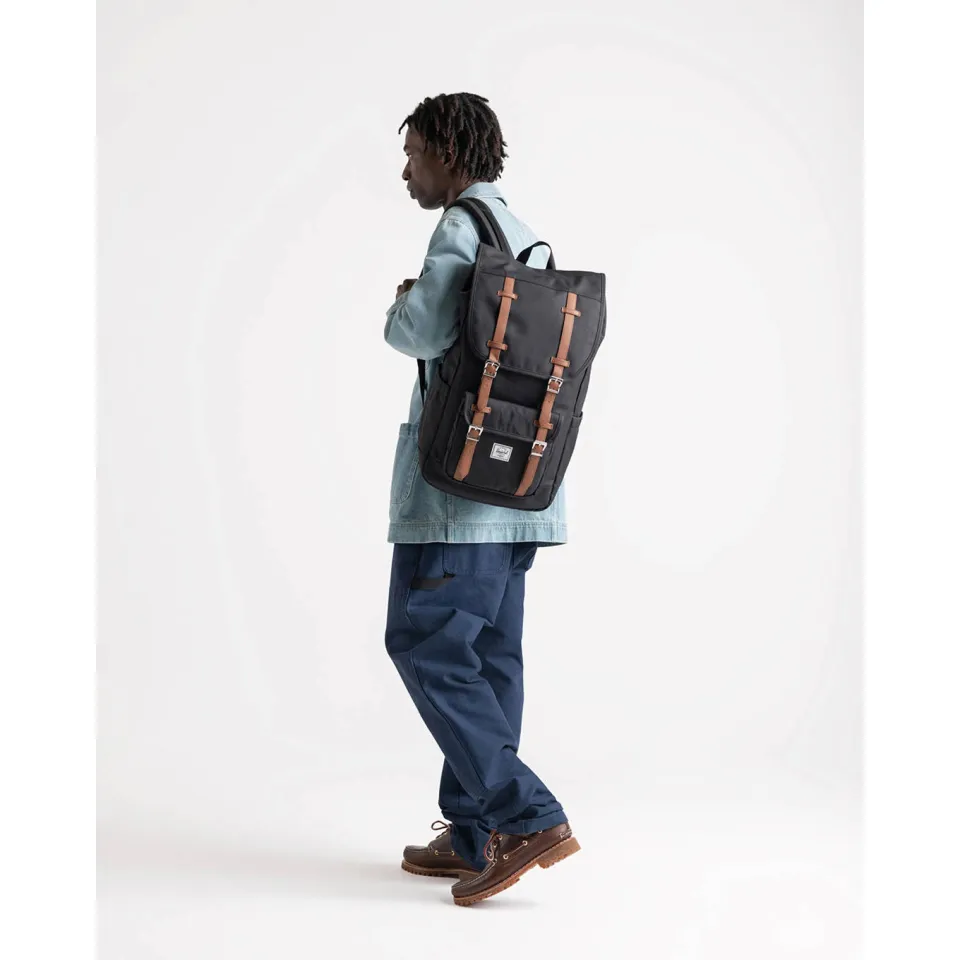 Herschel Little America rugzak met gespen zwart, foto 5