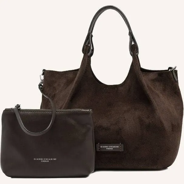 Gianni Chiarini Dua Bs 9799 schoudertas bruin, foto 2