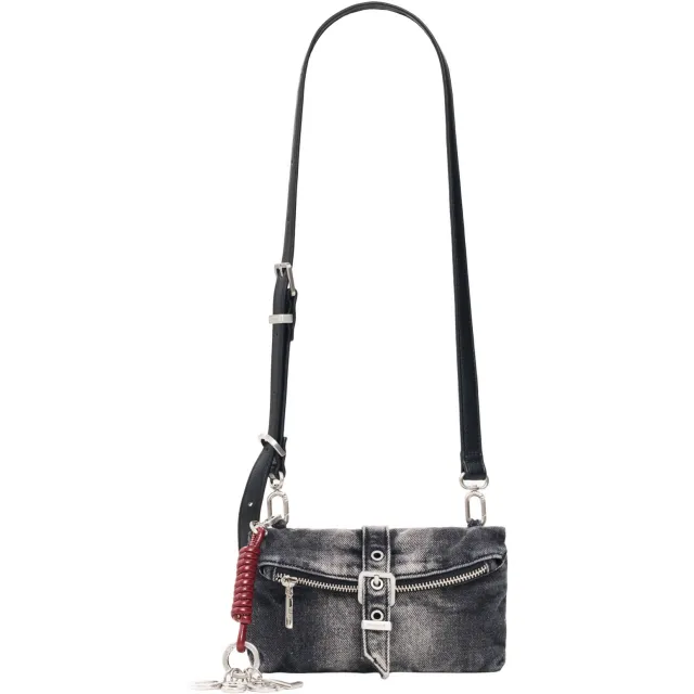Desigual Mone denim telefoontasje grijs Zwart
