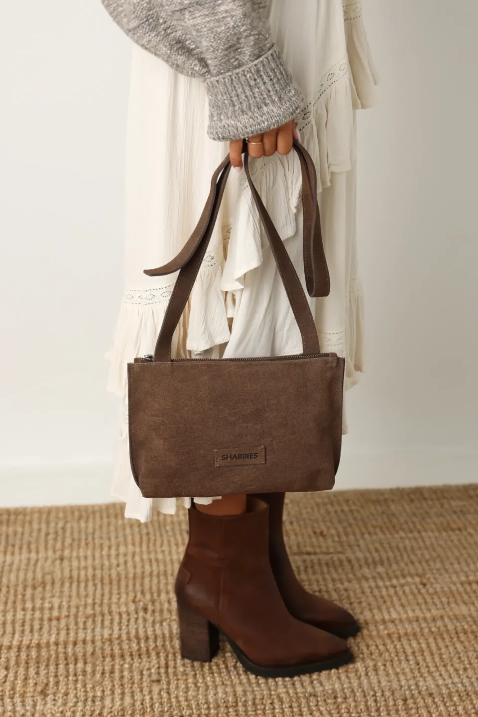 Shabbies Amsterdam Festival Big crossbody tas taupe, foto 8