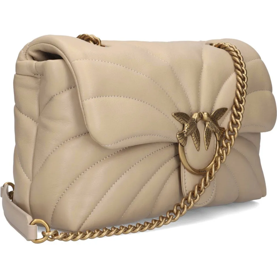 Pinko Schoudertassen Love Puff Classic Ecru - One size, foto 2