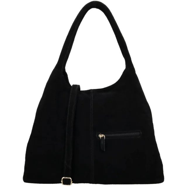 Charm London leren schoudertas Sevilla zwart