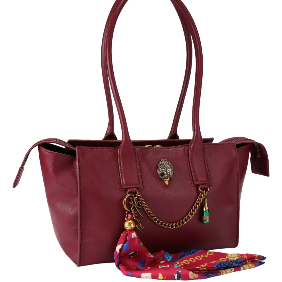 Kurt Geiger Sloane schoudertas bordeauxrood, foto 4