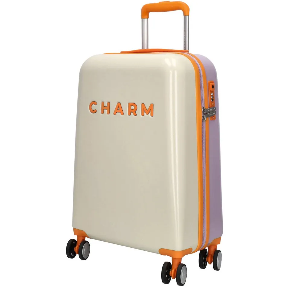 Charm London Capetown koffer lila Beige