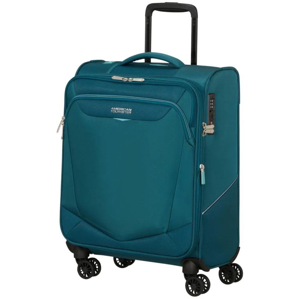 American Tourister Summerride spinner handbagagekoffer petrolgroen, foto 3