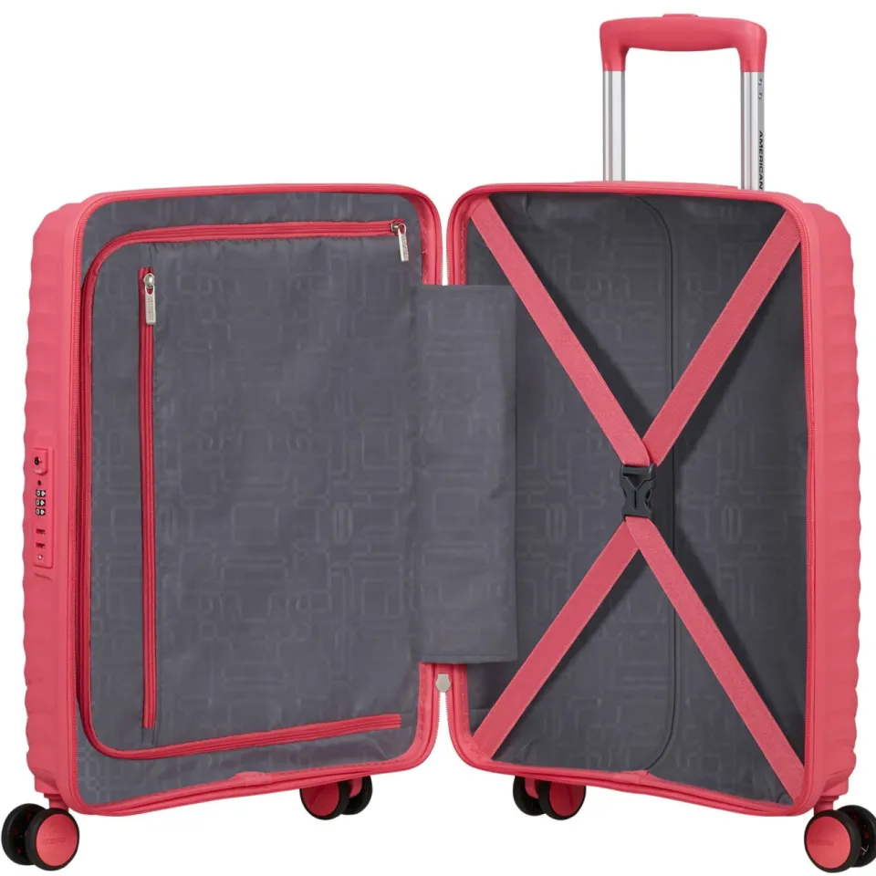 American Tourister Diablast 4 wiel spinner koffer roze, foto 5