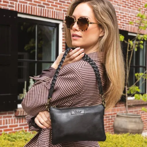 Chabo Bags Stylish crossbody tas zwart, foto 5