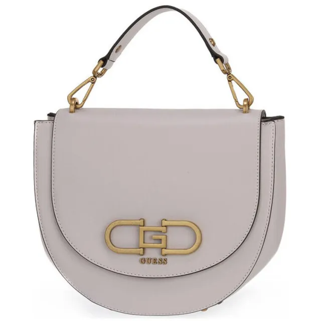 Guess Fleet Flap saddle bag beige Grijs