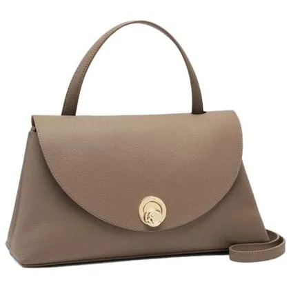 Coccinelle Top Handle Tas Warme Taupe/Rosette, foto 3