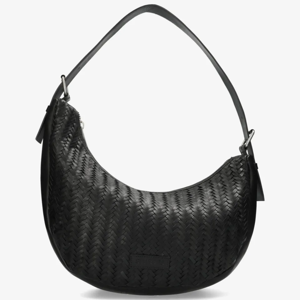 Shabbies Amsterdam Platanino Herringbone tas Zwart