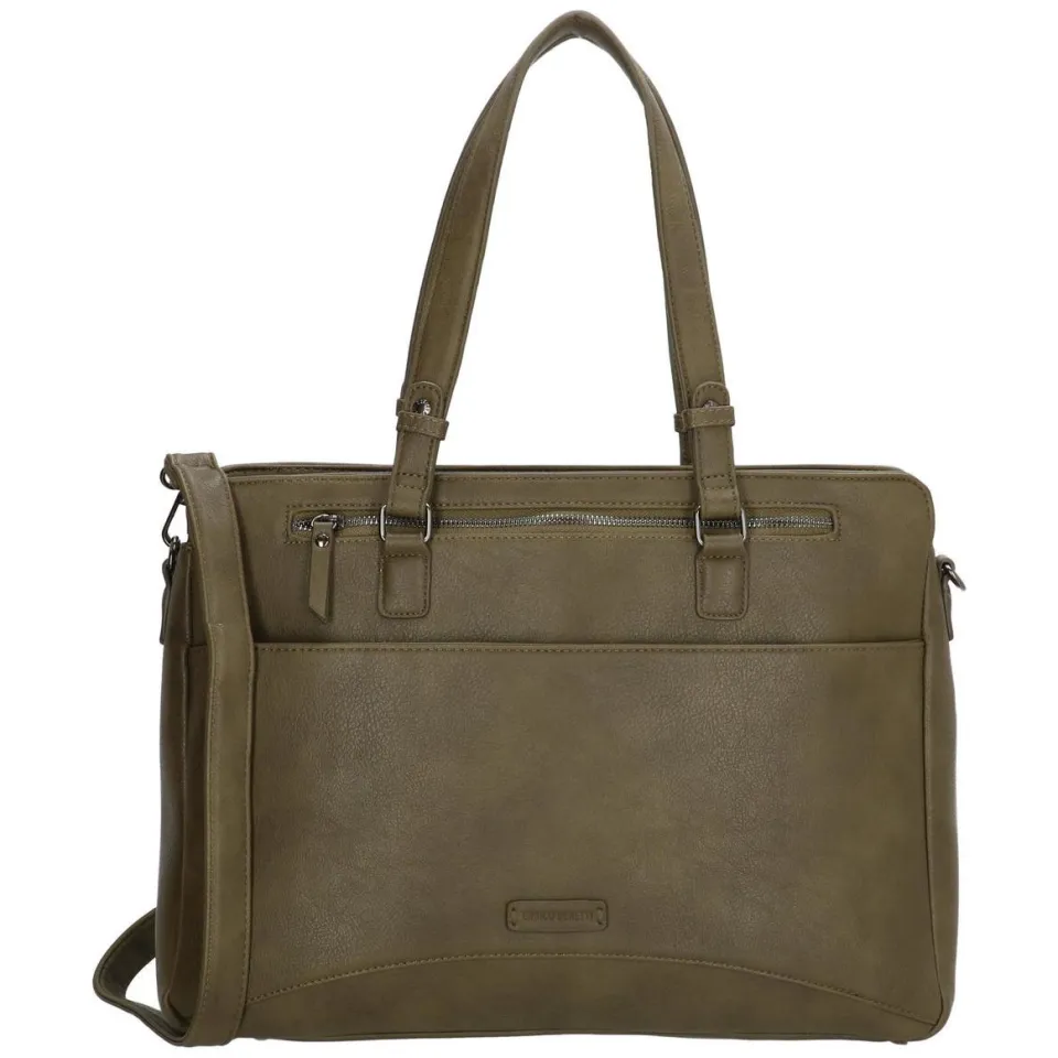 Enrico Benetti Lily shopper 15 inch olive Olijf groen