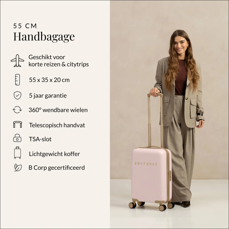 SUITSUIT trolley Fusion 55 cm. Rose Pearl, foto 3
