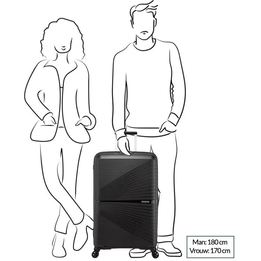 American Tourister Airconic spinner koffer 77 cm zwart, foto 2