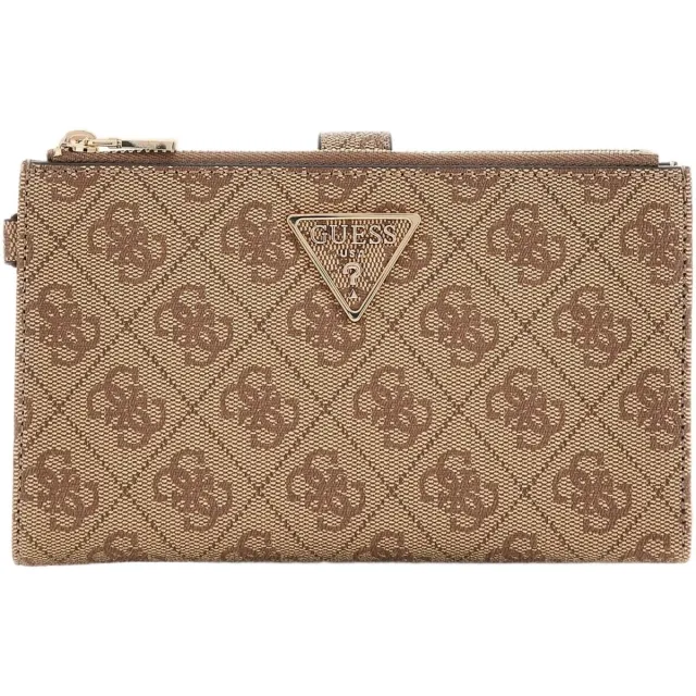 Guess Portemonnee Guess Laurel Ii Slg Dbl Zip Orgnzr Beige