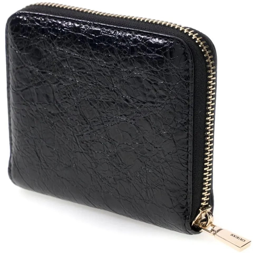 Guess Portemonnee Guess Antonia Slg Small Zip Around Zwart