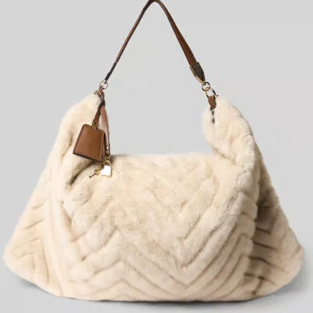 Liu Jo Foulard Bag hobo schoudertas ecru, foto 2